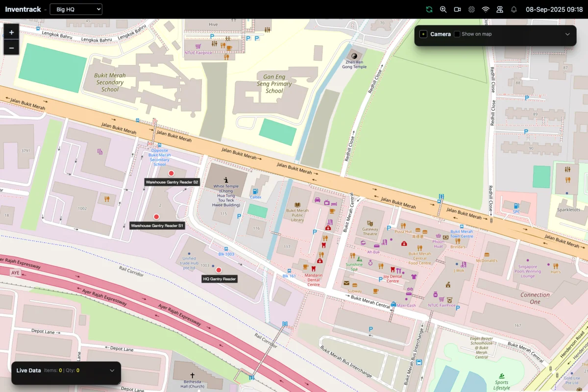 Inventrack POB Real-Time Map
